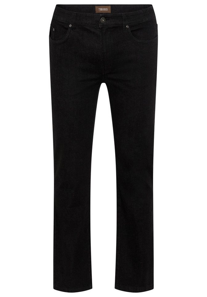 Man's World Plus Gerade Jeans Große Größen, straight fit Straight-Fit, gerader Beinverlauf, mit Knopf- und Reißverschluss – Bild 4 von 5