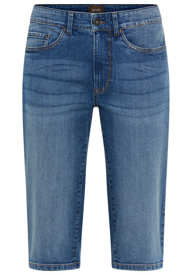 Man's World Plus Jeansbermudas Große Größen gerade geschnittenes Bein, normale Leibhöhe, Regular-Fit – Bild 2 von 3