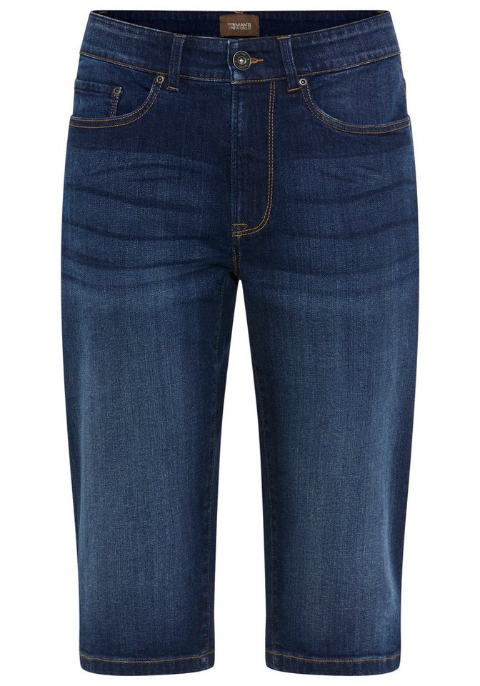 Man's World Plus Jeansbermudas Große Größen gerade geschnittenes Bein, normale Leibhöhe, Regular-Fit – Bild 2 von 3