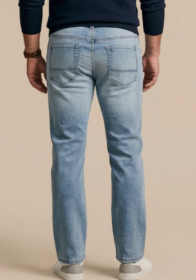 Man's World Plus Jogg Pants Große Größen, comfort fit Comfort Fit, gerade Beinform, mit Knopf- und Reißverschluss – Bild 2 von 5