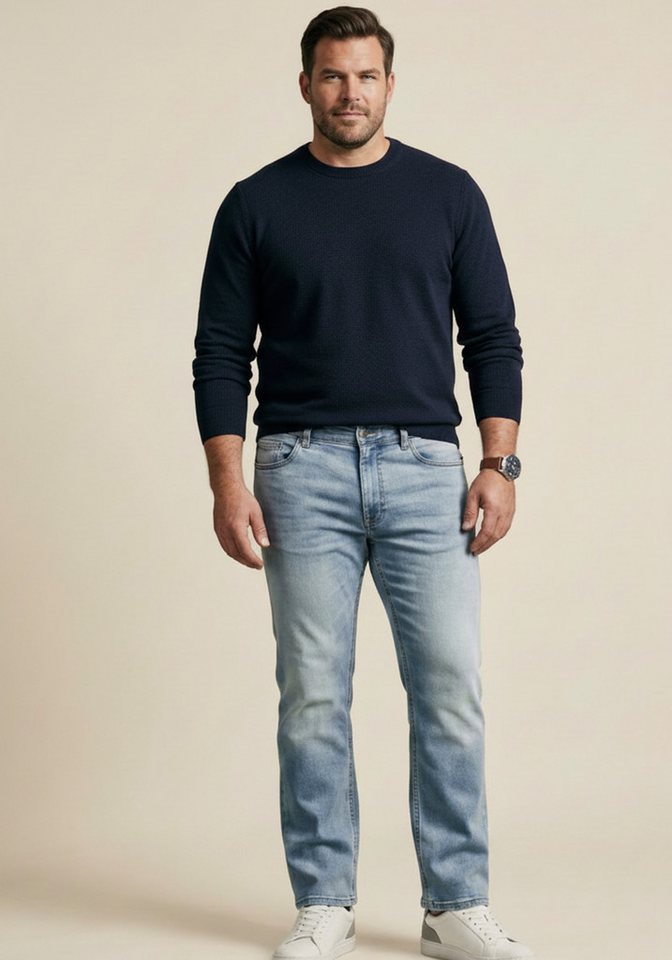 Man's World Plus Jogg Pants Große Größen, comfort fit Comfort Fit, gerade Beinform, mit Knopf- und Reißverschluss – Bild 3 von 5