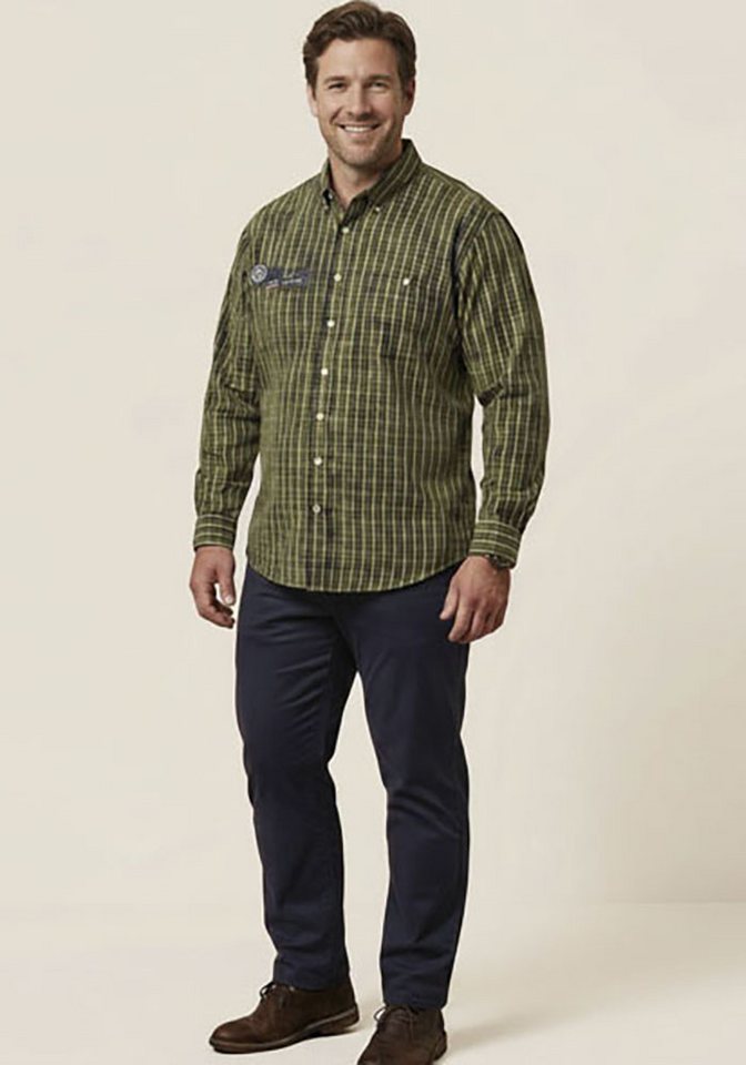 Man's World Plus Karohemd im lässigen Freizeit-Look mit modernem Charakter Komfortabel geschnitten und vielseitig kombinierbar – Bild 3 von 5