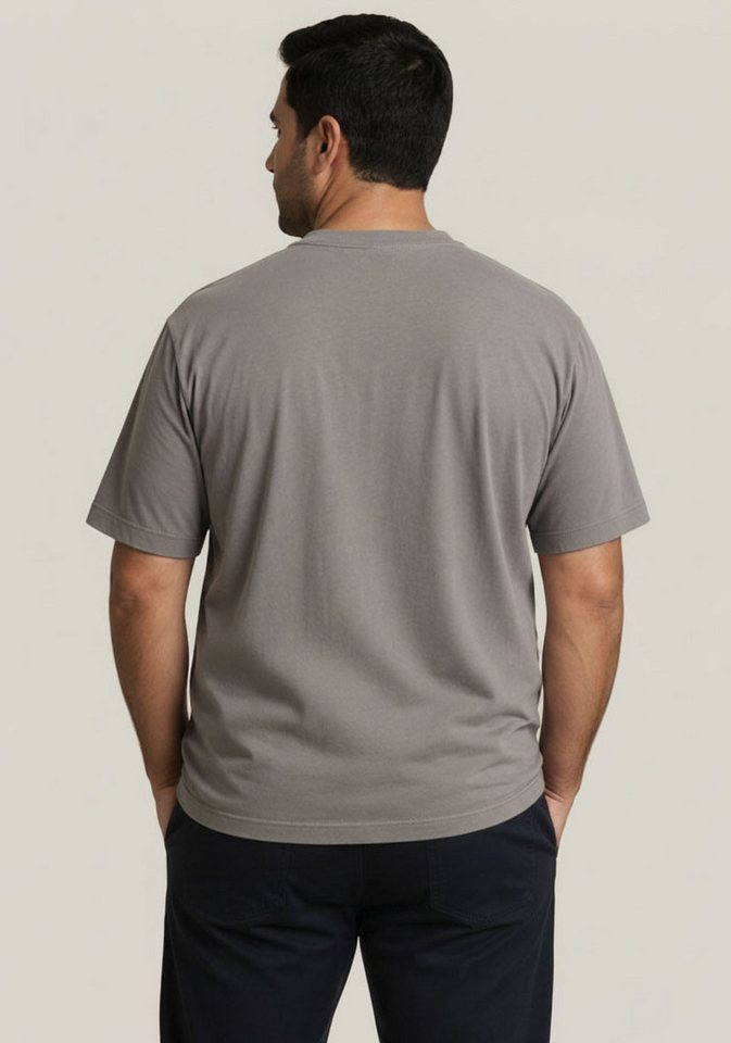Man's World Plus Rundhalsshirt auch in Grosse Größen bis Gr. 7XL Ärmel-Fit Regular Fit, Kurzarm, mit Print, bedruckt, aus Single Jersey – Bild 5 von 5