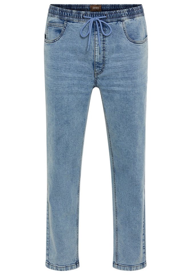 Man's World Plus Schlupfjeans Große Größen gerade geschnittenes Bein, Regular-Fit, mit Kordelzug – Bild 2 von 3