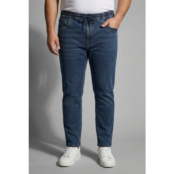 Man's World Plus Schlupfjeans Große Größen gerade geschnittenes Bein, Regular-Fit, mit Kordelzug