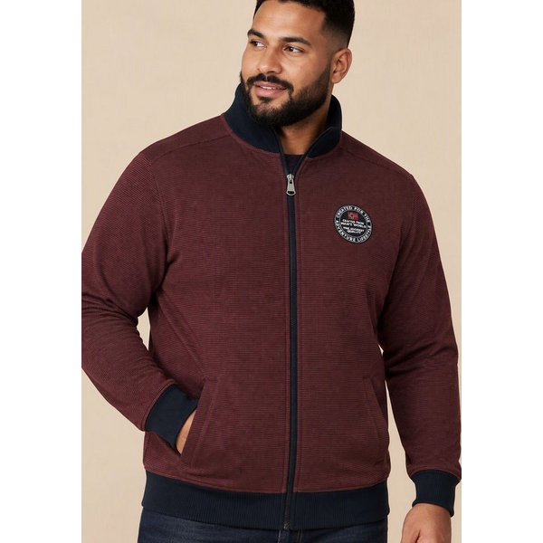 Man's World Plus Sweatjacke Regular Fit, mit normaler Länge, Langarm, aus Baumwolle und Polyester