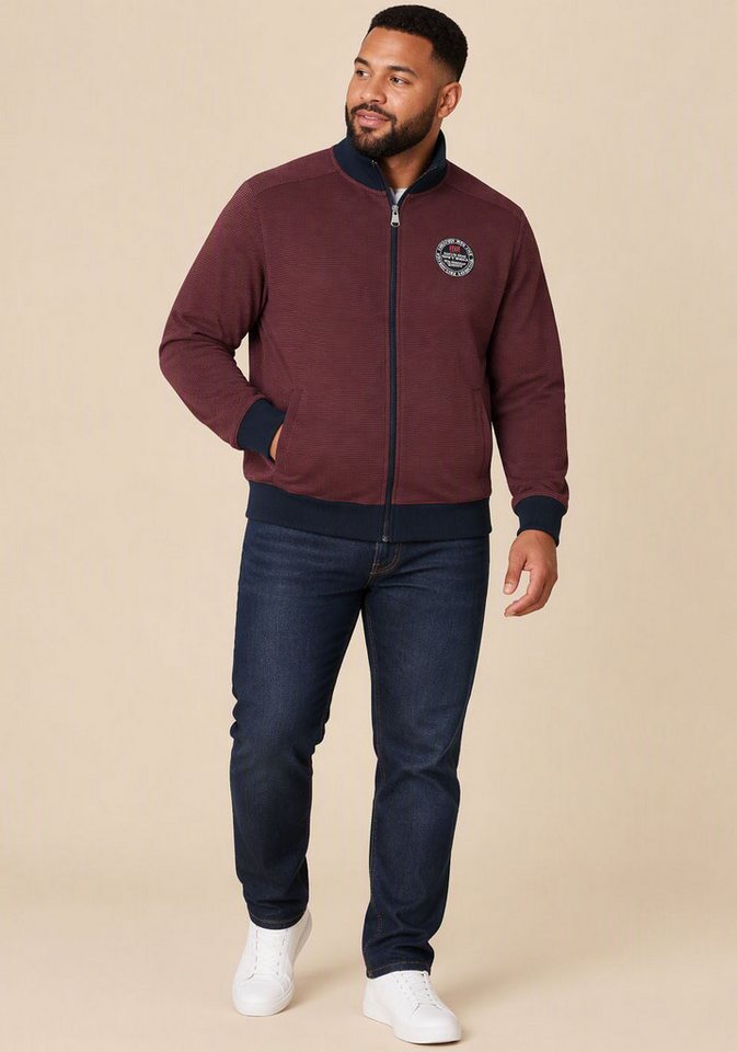 Man's World Plus Sweatjacke Regular Fit, mit normaler Länge, Langarm, aus Baumwolle und Polyester – Bild 3 von 5