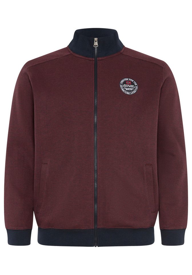 Man's World Plus Sweatjacke Regular Fit, mit normaler Länge, Langarm, aus Baumwolle und Polyester – Bild 4 von 5