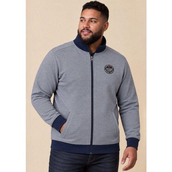 Man's World Plus Sweatjacke Regular Fit, mit normaler Länge, Langarm, aus Baumwolle und Polyester