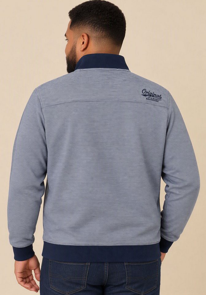 Man's World Plus Sweatjacke Regular Fit, mit normaler Länge, Langarm, aus Baumwolle und Polyester – Bild 2 von 5