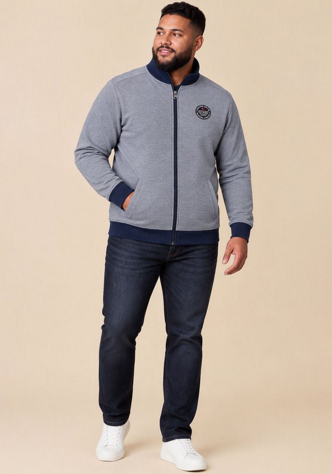 Man's World Plus Sweatjacke Regular Fit, mit normaler Länge, Langarm, aus Baumwolle und Polyester – Bild 3 von 5