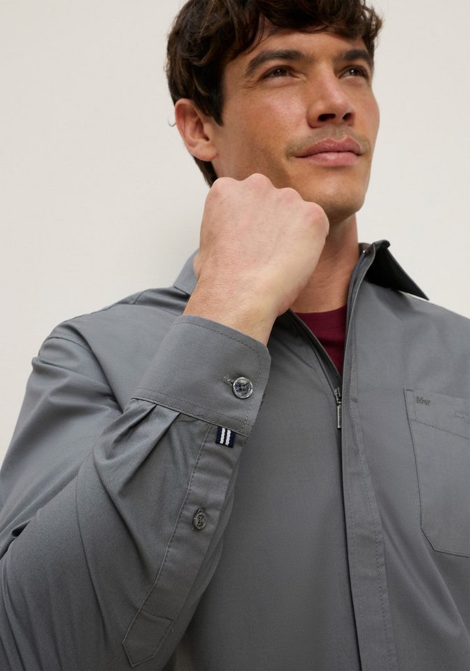 Man's World Langarmhemd mit moderner Reißverschlusslösung Regular Fit, Die moderne Alternative zum klassischen Hemdenlook – Bild 3 von 5