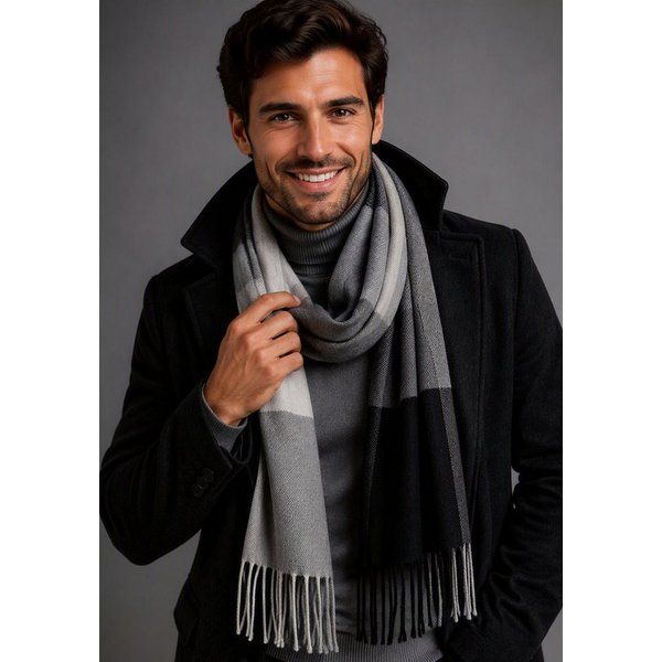 Man's World Modeschal, für Herren, aus gewebter Kunstfaser, für Outdoor, Herbst und Winter