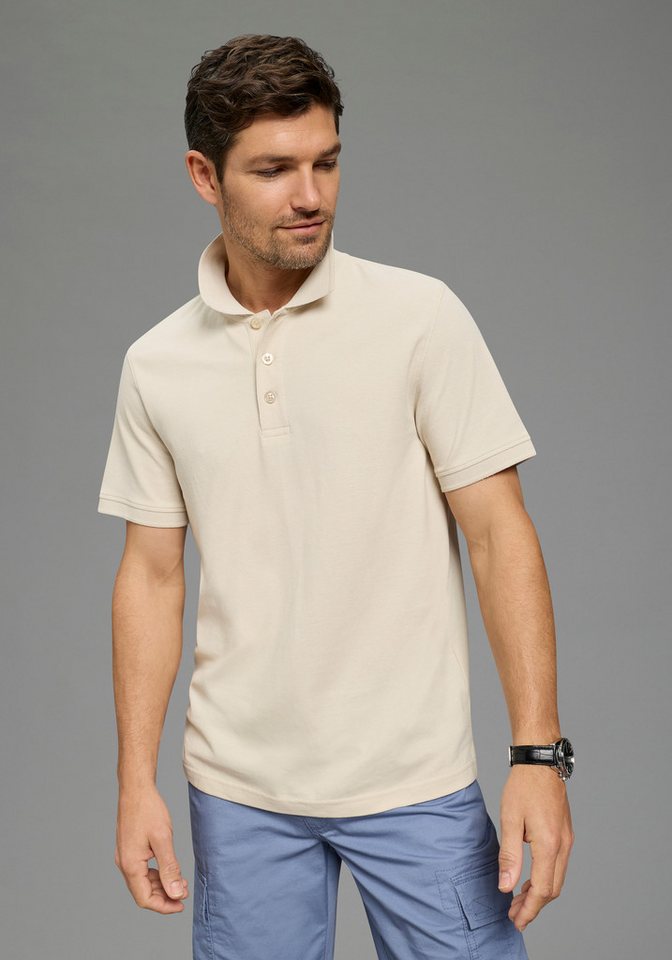 Man's World Poloshirt Kurzarm, lockere Passform, unifarben – Bild 2 von 5