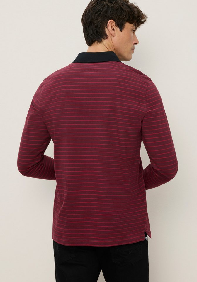 Man's World Poloshirt Normale Passform, mit Langarm, mit Polokragen, geringeltes Design – Bild 2 von 5