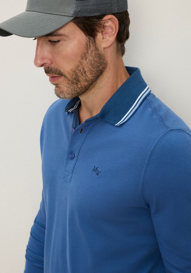 Man's World Poloshirt normale Passform, mit Langarm, klassischer Casual-Look – Bild 2 von 5
