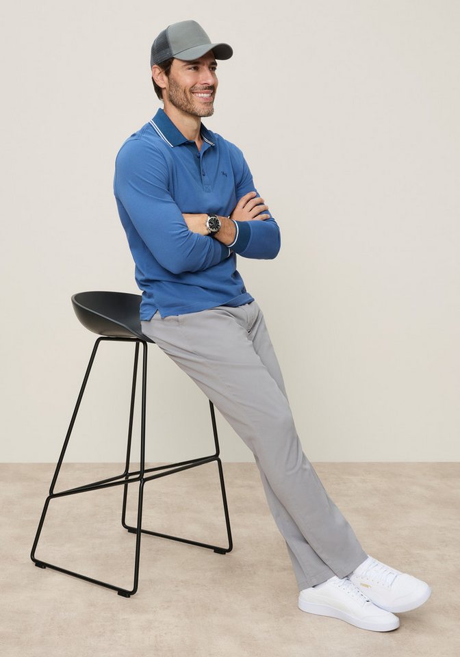 Man's World Poloshirt normale Passform, mit Langarm, klassischer Casual-Look – Bild 5 von 5