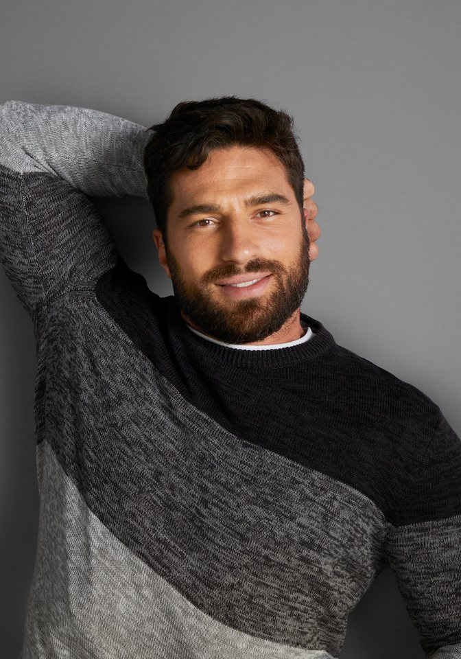 Man's World Rundhalspullover Bis Größe 5 XL, in vielen Farben! Preis- Leistungsbestseller mehrfarbig, bequeme Paßform – Bild 3 von 5