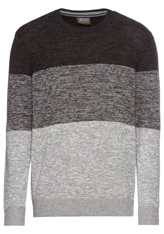 Man's World Rundhalspullover Bis Größe 5 XL, in vielen Farben! Preis- Leistungsbestseller mehrfarbig, bequeme Paßform – Bild 5 von 5