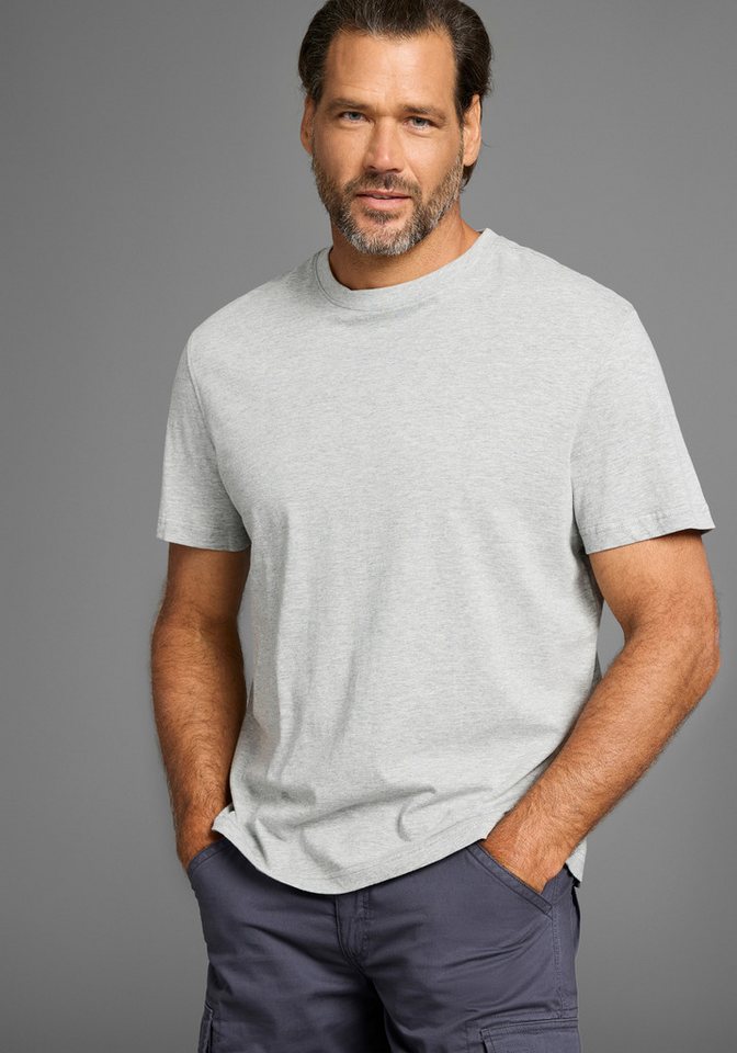 Man's World Rundhalsshirt (2er-Pack) Kurzarm, Basic-Stil, aus Baumwollmischung, 2er-Pack – Bild 2 von 5