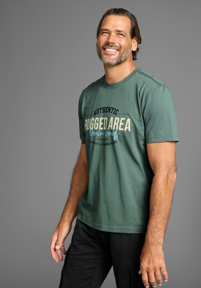 Man's World Rundhalsshirt Kurzarm, Regular Fit, mit Print, Rundhalsausschnitt – Bild 2 von 5