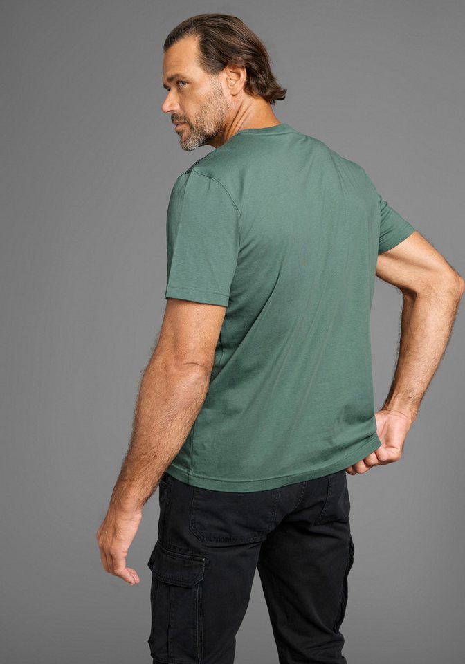 Man's World Rundhalsshirt Kurzarm, Regular Fit, mit Print, Rundhalsausschnitt – Bild 3 von 5