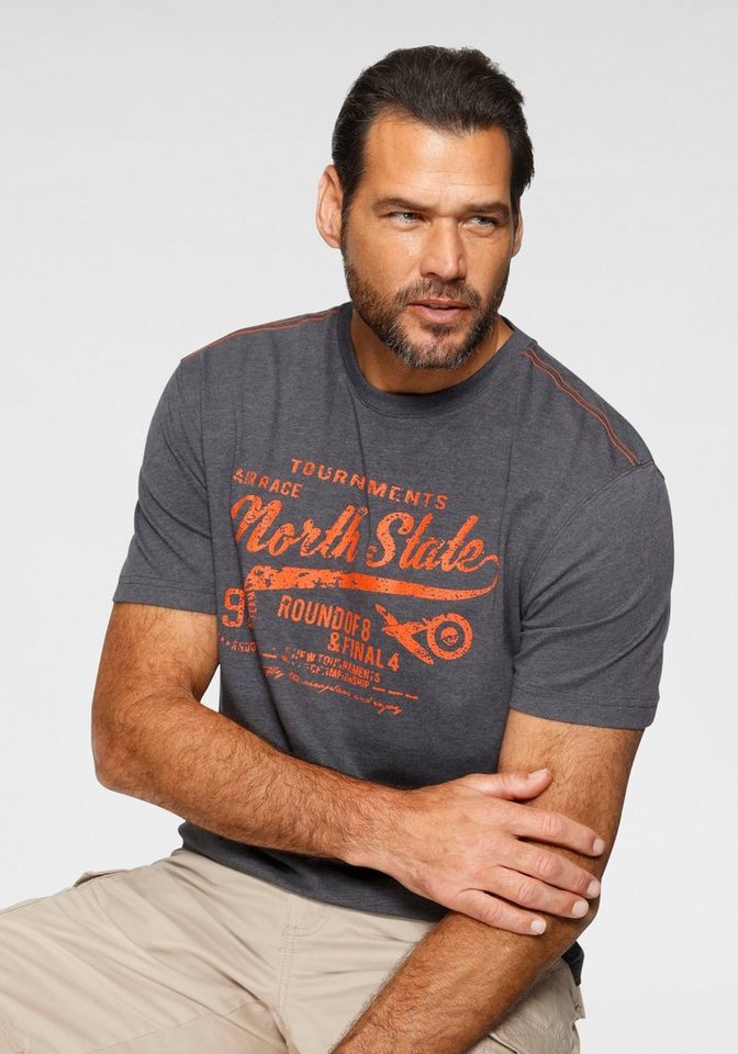Man's World Rundhalsshirt Kurzarm, bedruckt, Rundhalsausschnitt, aus Single Jersey – Bild 2 von 5