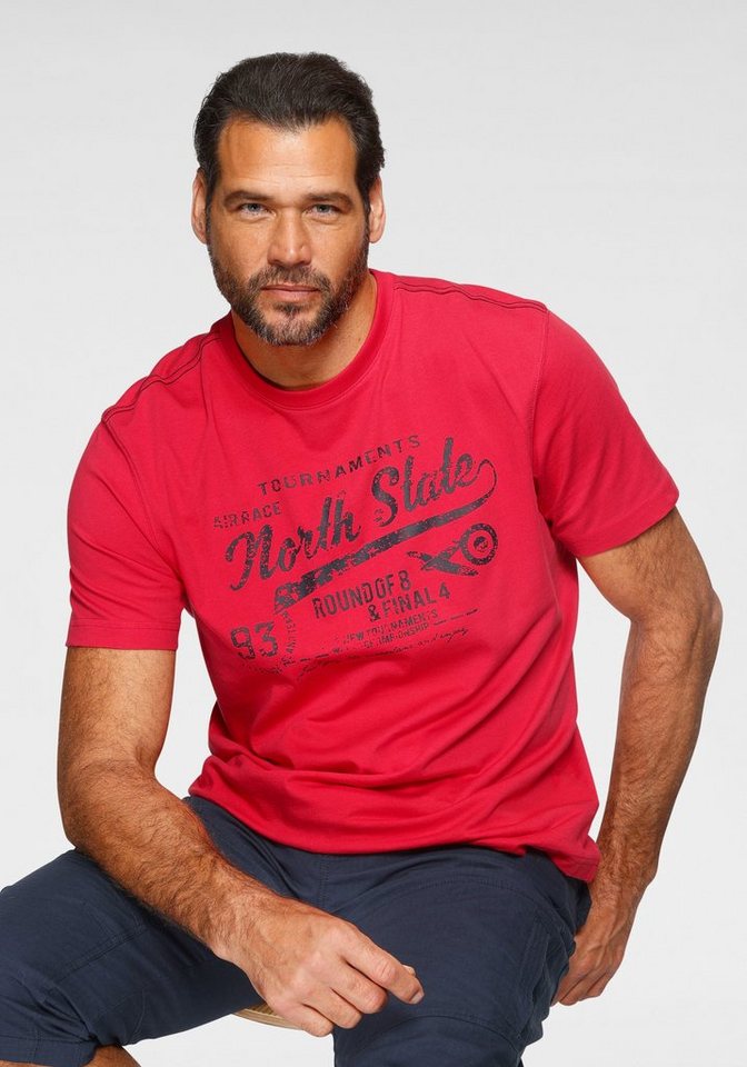Man's World Rundhalsshirt Kurzarm, bedruckt, Rundhalsausschnitt, aus Single Jersey – Bild 3 von 5