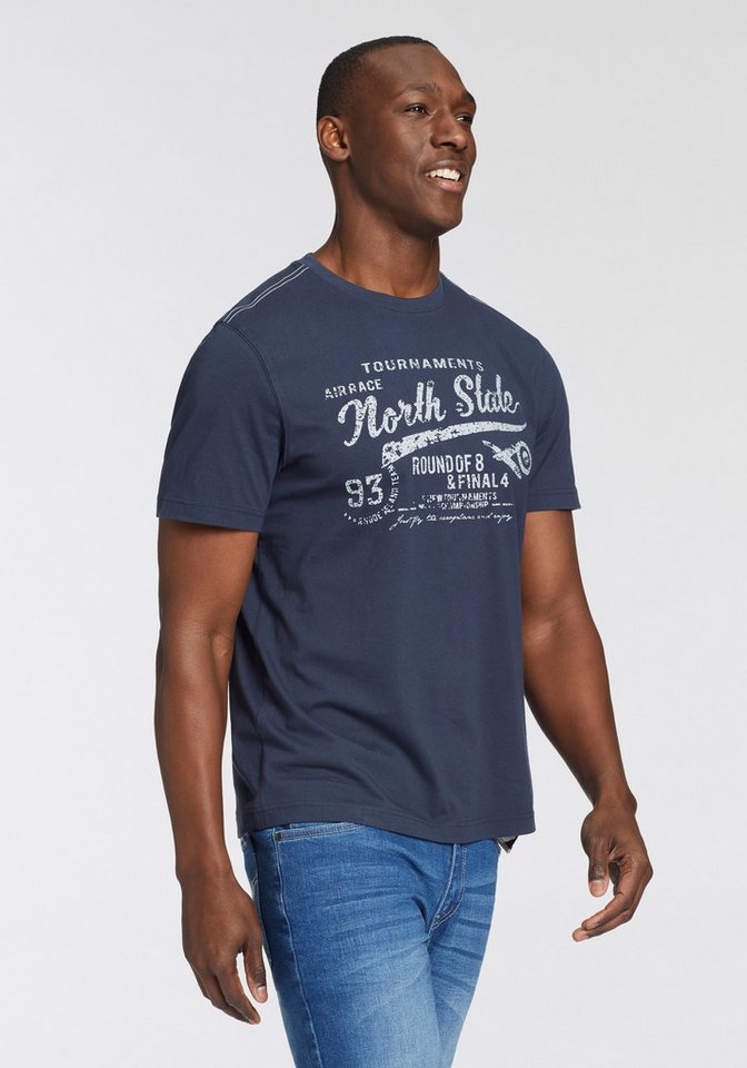 Man's World Rundhalsshirt Kurzarm, bedruckt, Rundhalsausschnitt, aus Single Jersey – Bild 2 von 5