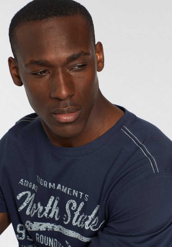 Man's World Rundhalsshirt Kurzarm, bedruckt, Rundhalsausschnitt, aus Single Jersey – Bild 4 von 5