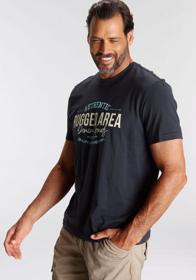 Man's World Rundhalsshirt Kurzarm, Regular Fit, mit Print, Rundhalsausschnitt – Bild 2 von 5