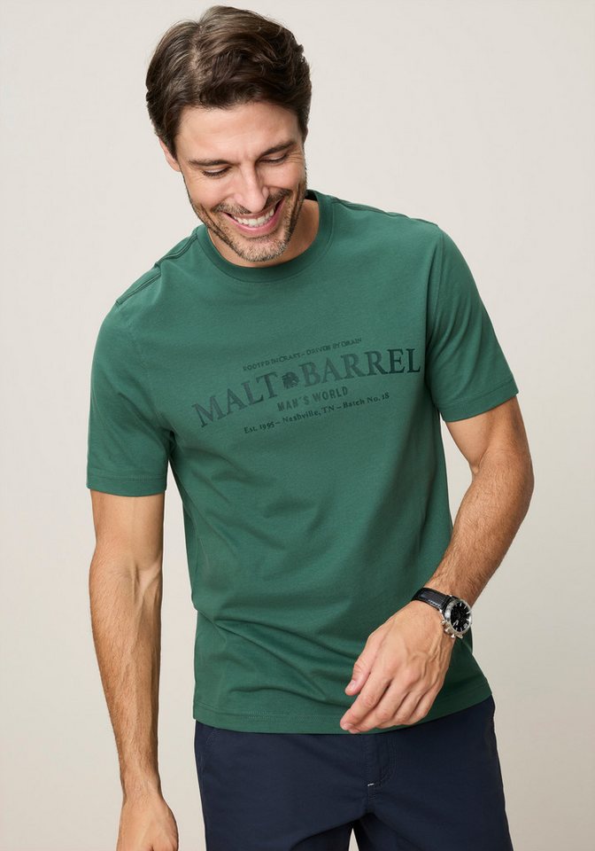 Man's World Rundhalsshirt normale Passform, Kurzarm, bedruckte Optik mit Print-Applikation – Bild 2 von 5
