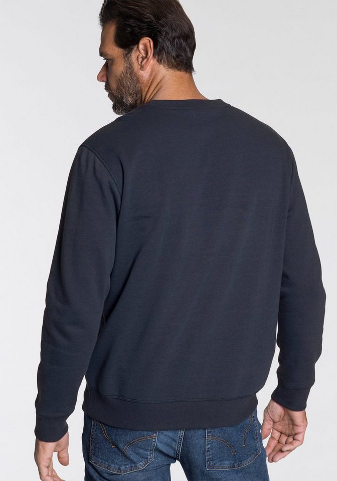 Man's World Sweatshirt Langarm, lässiger Print, Rundhals, aus Baumwollmischung – Bild 2 von 5