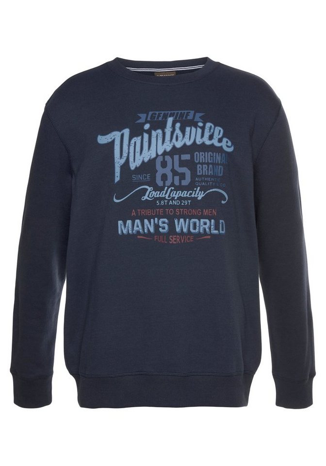 Man's World Sweatshirt Langarm, lässiger Print, Rundhals, aus Baumwollmischung – Bild 5 von 5