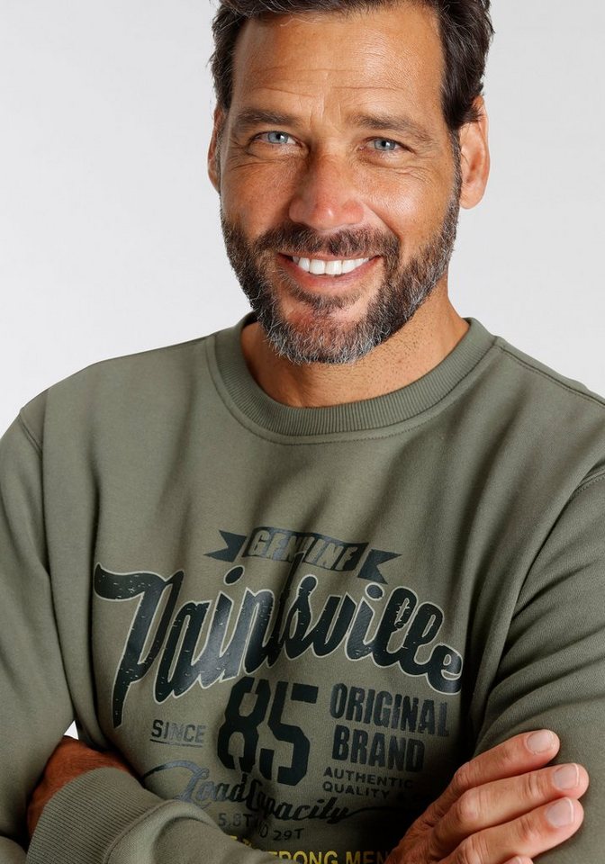 Man's World Sweatshirt Langarm, lässiger Print, Rundhals, aus Baumwollmischung – Bild 3 von 5