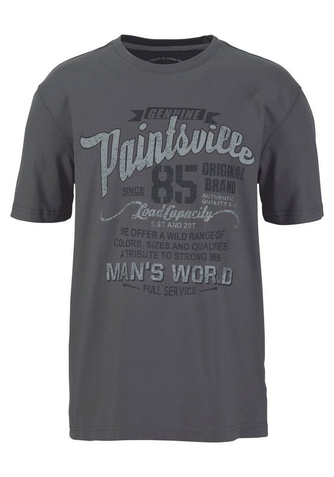 Man's World T-Shirt Kurzarm, mit stylischem Print, Rundhalsausschnitt, aus Baumwolle – Bild 3 von 5