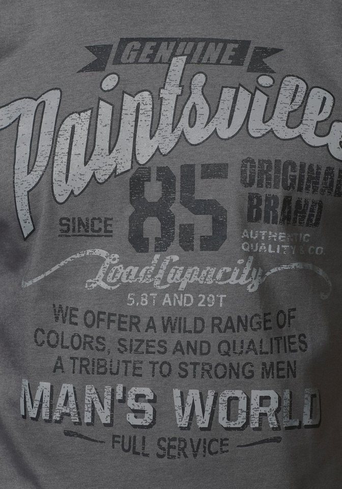 Man's World T-Shirt Kurzarm, mit stylischem Print, Rundhalsausschnitt, aus Baumwolle – Bild 4 von 5