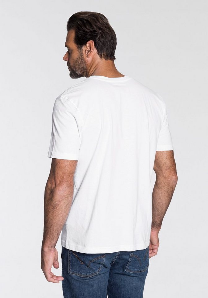 Man's World V-Shirt (Packung, 3-tlg., 3er-Pack) Kurzarm, aus Baumwolle – Bild 4 von 5