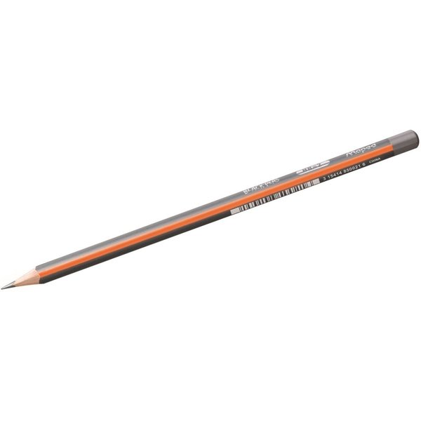 MAPED Bleistift Bleistift Black'Peps Classic HB dunkelgrau/orange