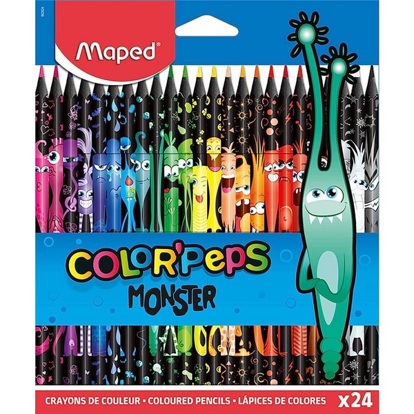 MAPED Buntstift 24 COLOUR'PEPS MONSTER Buntstifte farbsortiert