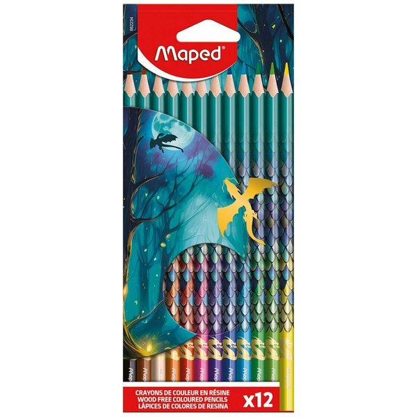 MAPED Buntstift DRAGON, (12-tlg), 12 Farben