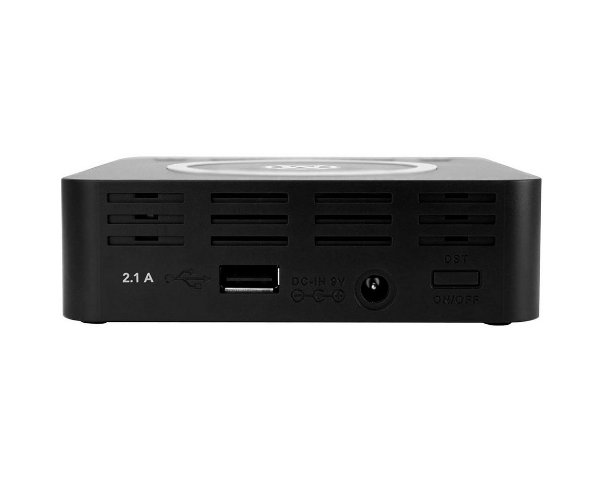 Marathon Funkwecker Digitaler Wecker mit kabelloser Ladestation und USB Anschluss – Bild 3 von 5