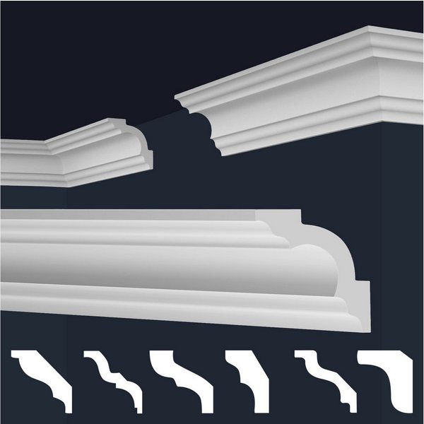 marbet design Stuckleiste, Innen- & Außenecke (1 Stück), XPS Styropor weiß - Deckenleisten Deckenabschlussleisten E-Leisten - (Innen- & Außenecke E-15)