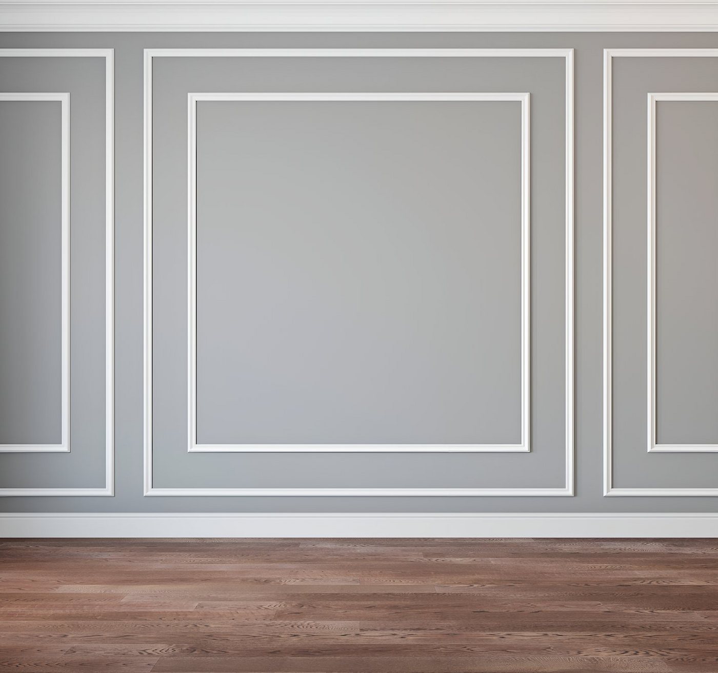 marbet design Zierleiste, 10 Meter / 5 Leisten, Wandvertäfelung Styropor weiß - Segmentierte Wanddekoration XPS Stuck Dekor Kunststoff - Zierleiste Wandvertäfel – Bild 4 von 5