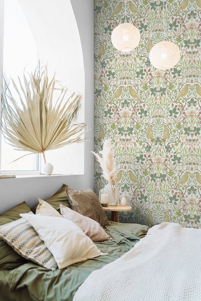 Marburg Vliestapete Botanical Breeze, botanisch, moderne Tapete für Wohnzimmer Schlafzimmer Küche – Bild 2 von 2