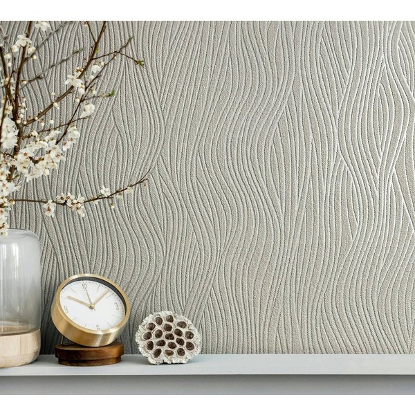 Marburg Vliestapete Serene Stripes, Streifen, moderne Tapete für Wohnzimmer Schlafzimmer Küche