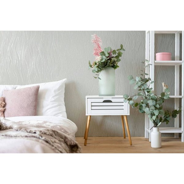 Marburg Vliestapete Serene Stripes, Streifen, moderne Tapete für Wohnzimmer Schlafzimmer Küche