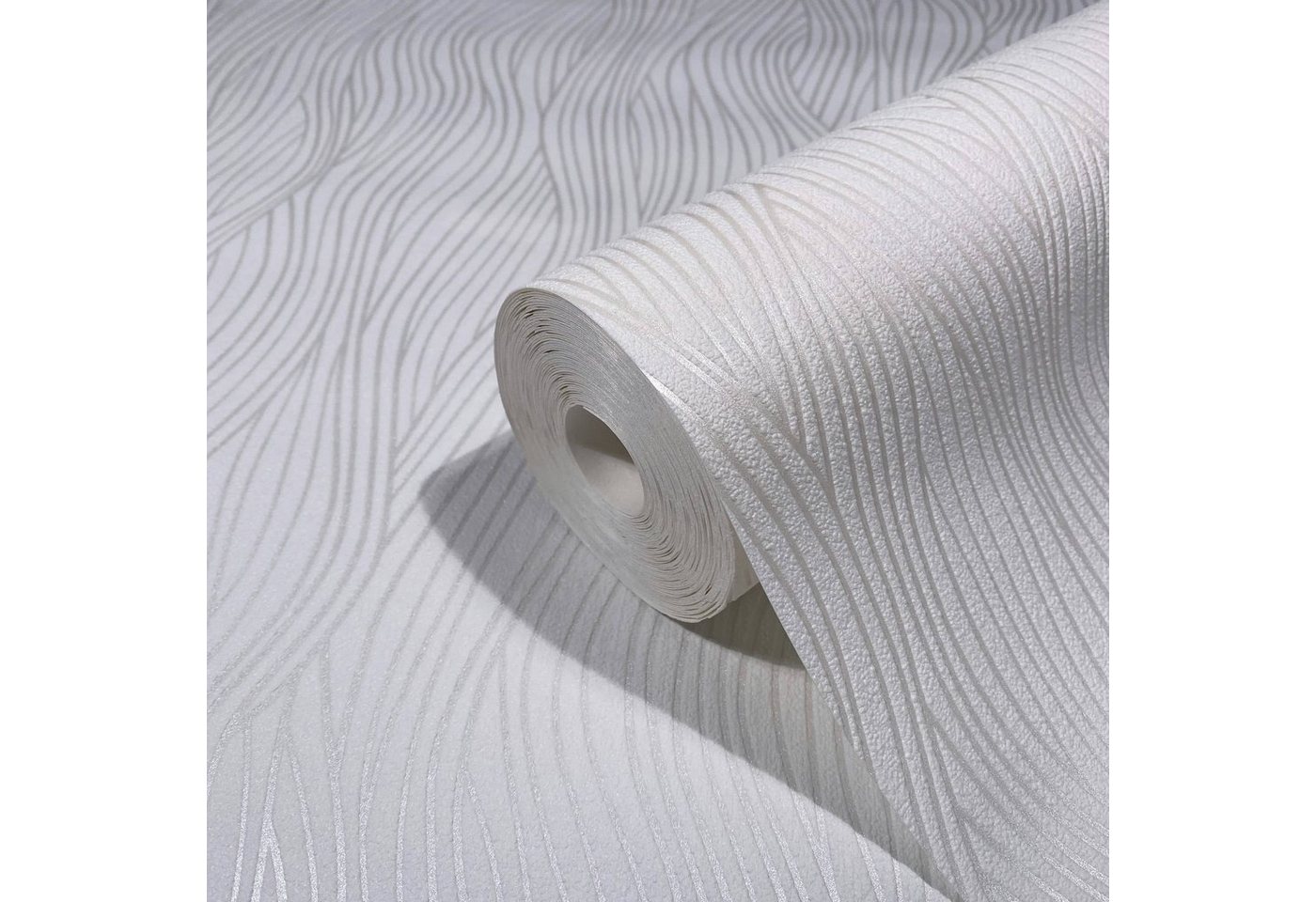 Marburg Vliestapete Serene Stripes, Streifen, moderne Tapete für Wohnzimmer Schlafzimmer Küche – Bild 2 von 2