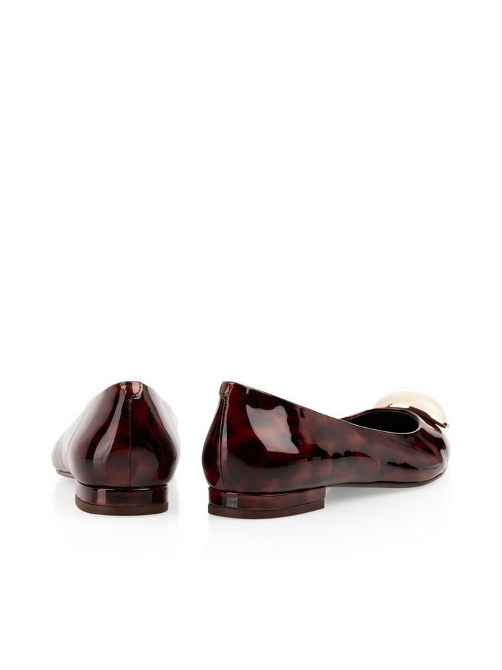 Marc Cain Ballerina Blockabsatz, Pumps mit edlem Schmuckstein – Bild 2 von 4