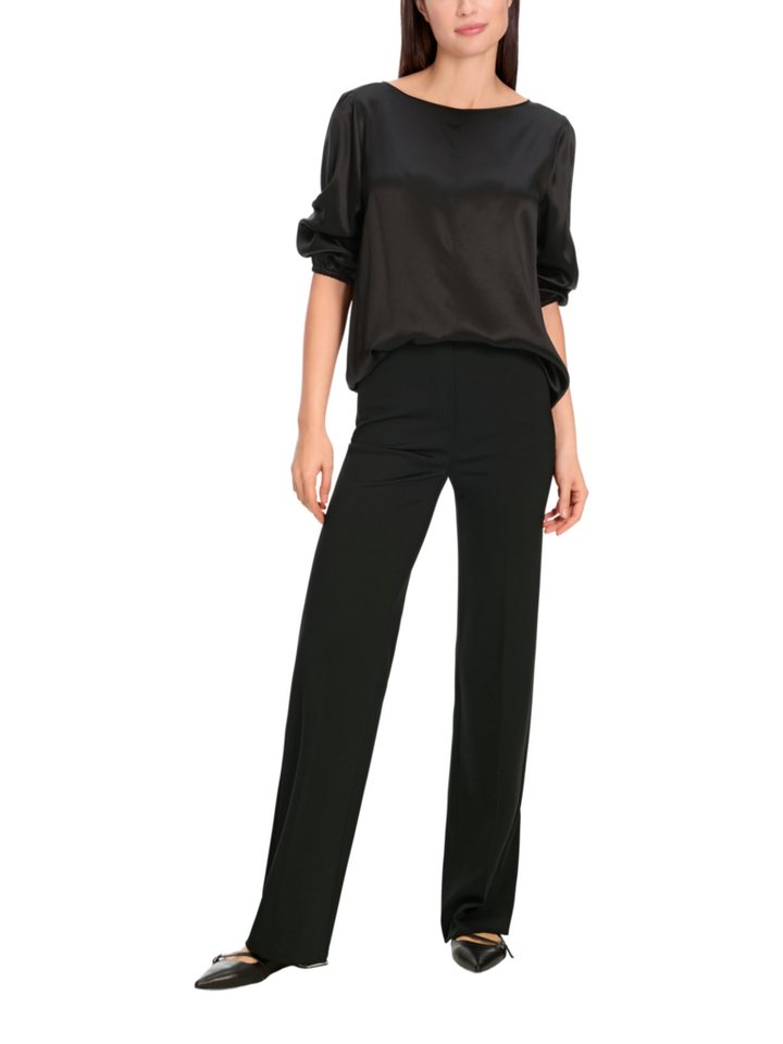 Marc Cain Stoffhose BE.0 - E1 - Essentials B schwarz,Elegant,Viskose,Unifarben,Wide Leg,Hoch – Bild 2 von 5